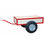 Go-Kart de pedales en rojo con dos asientos y remolque - 4