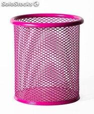 Gobelet (maille métallique) 10 x 8,5 cm. Couleur fuchsia - Sistemas David