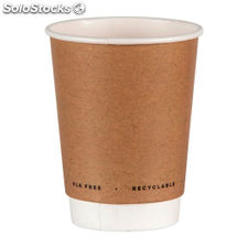 Gobelets papier double paroi boissons chaudes Coupe - 227 ml