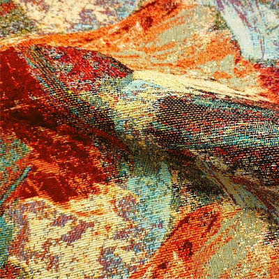 Gobelin misto cotone disegno effetto affresco multicolore - Foto 3