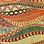 Gobelin misto cotone disegno etnico onde multicolore - Foto 2