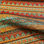 Gobelin misto cotone disegno etnico righe multicolore - Foto 3
