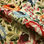 Gobelin misto cotone disegno floreale fitto multicolore su base chiara - Foto 3
