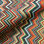 Gobelin misto cotone disegno geometrico effetto spinato multicolore - 1