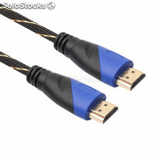 Gold Plated Nylon Mesh Braided Slim HDMI Cable 1.4V