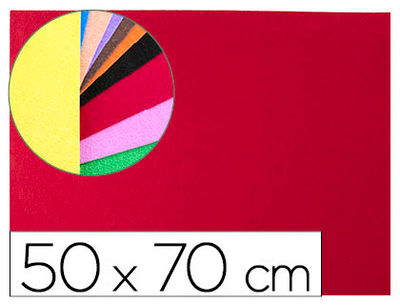 Goma eva liderpapel 50X70CM 60G/M2 espesor 2MM textura toalla rojo