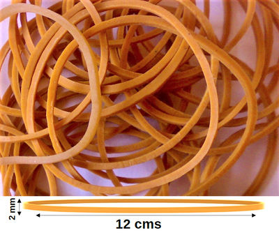 Gomas elásticas 120x2 mm (12 Cms) - Foto 2