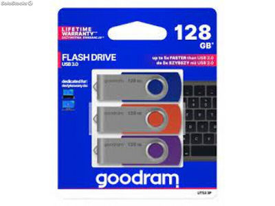 Goodram UTS3 usb 3.0 128GB 3-pack mix - UTS3-1280MXR11-3P