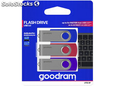 Goodram UTS3 usb 3.0 64GB 3-Pack Mix - UTS3-0640MXR11-3P