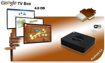 google smart tv box android4.0 cortex-a9 1.4Ghz ram 1g hdd 4g wifi hdmi usb rj45 - Foto 2