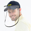 Gorra con pantalla protectora transparente artículada y extraíble prevención y