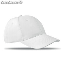 Gorra de beisbol de 6 paneles blanco MIMO8834-06
