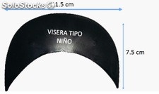 Gorras, Visera Plastica Para forrar (x100u.)