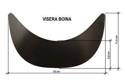 Gorras, Visera Plastica Para forrar (x100u.) - Foto 2