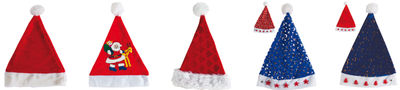 Gorro papa noel brillante, 12