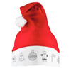 Gorro Papa noel infantil para pintar con ceras incluidas