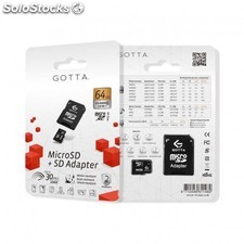 Gotta Micro SD 64GB Clase 10 + Adapter