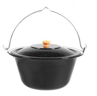 Goulasch pot émaillé avec couvercle-14l - 2,5kg - Diamètre : 41cm - Photo 3