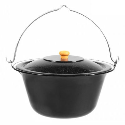 Goulasch pot émaillé avec couvercle avec trépied - 10l - Photo 5