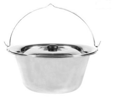 Goulasch pot inoxydable avec couvercle avec trépied - 10l - Photo 3