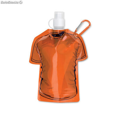 Gourde pliable &quot;T-shirt&quot; orange MIMO8663-10