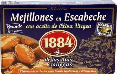 Gourmet Miesmuscheln 1884 in marinade aus Galizien (Spanien)