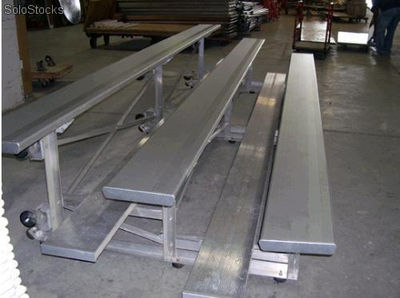 Grada de Aluminio 4 m x 3 Lineas de asientos