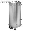 Grade aisi 304 stainless steel litter bin - mod. 2457 - satin finish -