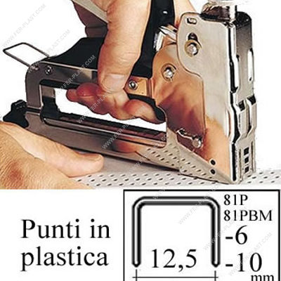 Graffatrice manuale per punti in plastica ct6000p