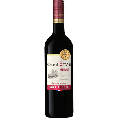 Grain D&#39;Envie Merlot Vin Sans Alcool Rouge 75Cl
