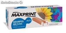 Grampo maxprint cobreado 26/6 c/ 5000 unidades