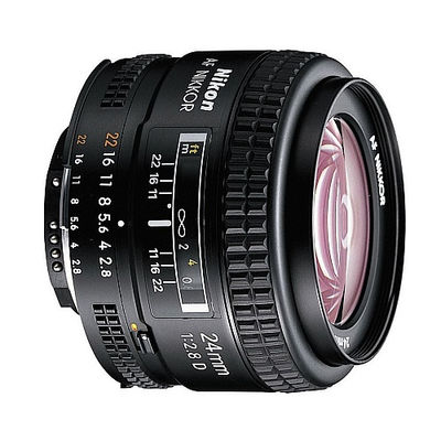 Gran Angular Nikon AF Nikkor 24mm f / 2.8 D Enfoque automático Lente