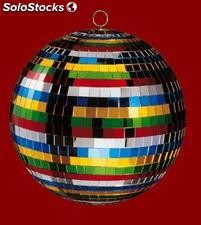 Gran Bola de Espejos de Colores (diametro 20cm) Ideal para Fiestas