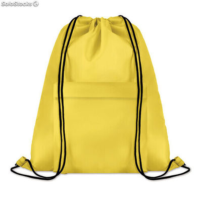 Grand sac cordelette 210D jaune MIMO9177-08