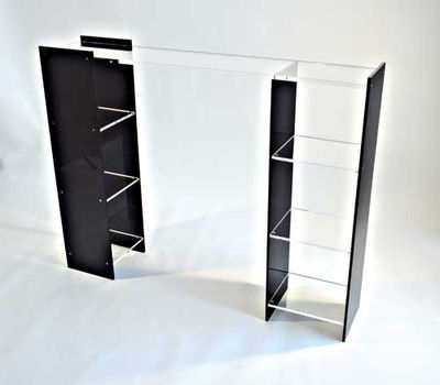 grande console noire et cristal