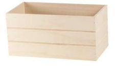 Grande scatola rettangolare in legno