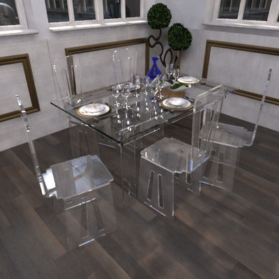 grande table transparente - Photo 4