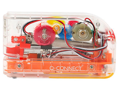 Grapadora electrica q-connect plastico transparente mecanismo de colores - Foto 2