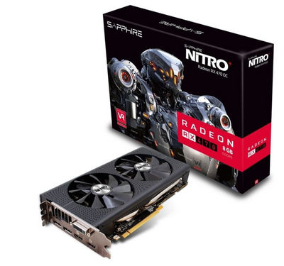 Graphics card hd sapphire nitro+ Radeon™ rx 470 8GB gaming