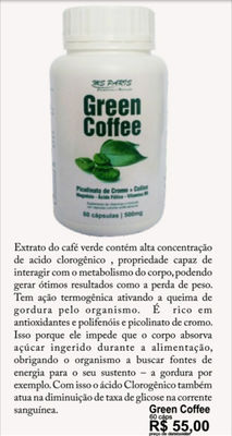 Green coffee , capsulas emagrecedoras