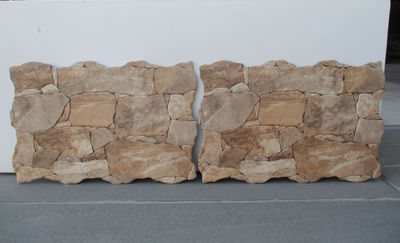 Panel de plástico de pared de piedra falsa que imita el ladrillo de pared  de losa natural