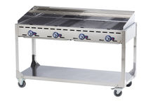 Grill gazowy &quot;Green Fire&quot; 4 palniki 22kW mobilny - Hendi 149614