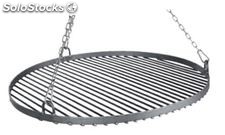 Grille en acier noir - 60cm