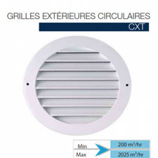 Grilles extérieures circulaires cxt