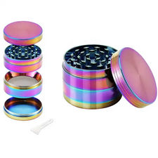 Grinder Molinillo marca personalizada aluminio 63mm 4 partes logo grabado láser