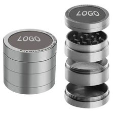 Grinder Molinillo marca personalizada zinc 50mm 4 partes relieve de logo fundido