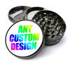 Grinder Molinillo marca personalizada zinc 63mm 4 partes logo impreso en UV