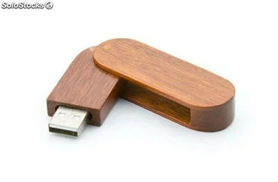 Gros Pivotant En Bois USB Flash Drive Clé usb Pen Drive avec votre logo engrave
