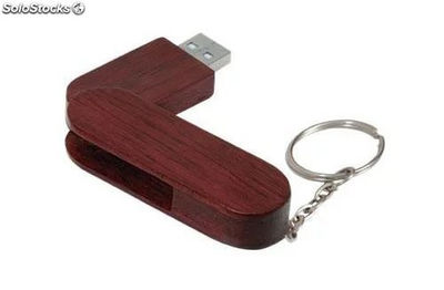 Gros Pivotant En Bois USB Flash Drive Clé usb Pen Drive avec votre logo engrave - Photo 2