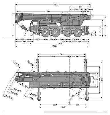 Grúa liebherr LTM1070-4.1, 70 toneladas